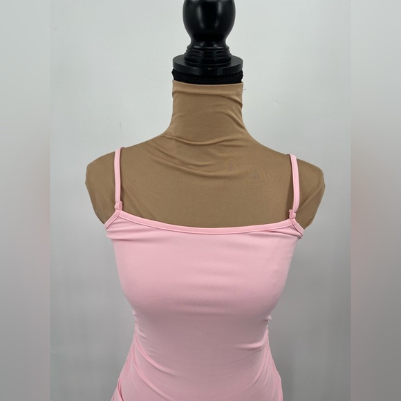Baby pink tennis pickleball athletic mini dress XS built in shorts gym Pilates - Picture 8 of 14